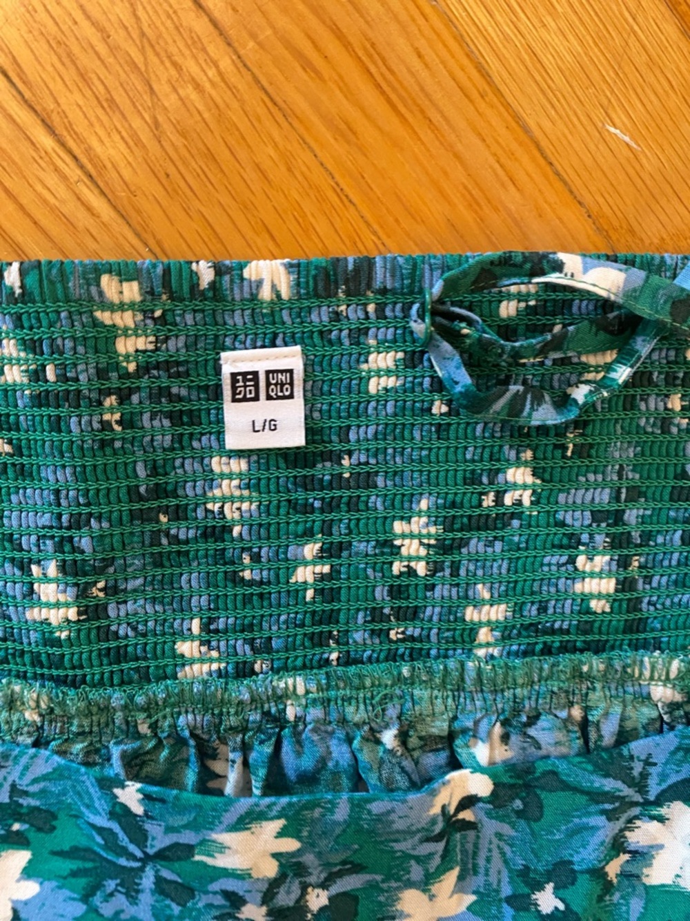 Green Floral A-Line Maxi Skirt - Picture 9 of 14